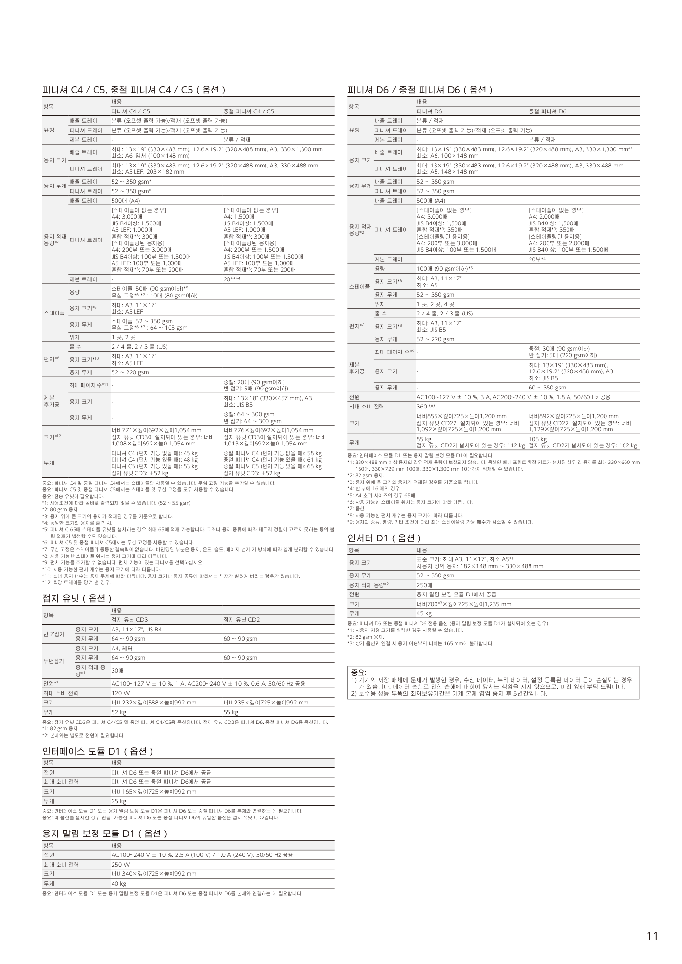 후지제록스 Apeos C8180 컬러복사기 렌탈 5년약정 카탈로그